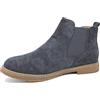 Evoga Scarpe polacchine uomo Chelsea invernali stivaletti scamosciati Casual (#A1 Stivaletti Blu, Sistema Taglie Calzature EU, Adulto, Numero, Media, 43)