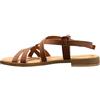 BioNatura PO03 Pelle Tan Cuoio, sandalo donna infradito, in pelle, taglia EU 37