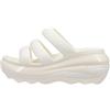 Crocs Mega Crush Triple Strap Chk Slipper Unisex Adulto, gesso, 37/38 EU