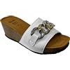 Scholl RAVELLO HIGH WEDGE BIANCO CIABATTA DONNA PLATEAU (numeric_38)