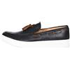 Ciabalù Mocassini Uomo Estivi Eleganti in Eco Pelle Bicolor Scarpa Bassa Made in Italy (Blu, Numeric_42)