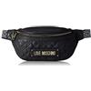 Love Moschino Precollezione Ss35, Marsupio da Donna, PU New Shiny Quilted Donna, Nero, Normal