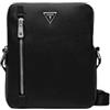 GUESS Borsa A Tracolla Double Zip Xbody W Vtl Zip Torino HMTOSAP4218 Nero