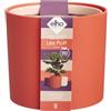 Elho Lex Pott set di 3 - Vasi per Interno - 100% Plastica Riciclata - Ø 11, 13 & 14 cm - Rosso Corallo