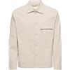 ONLY & SONS Onsgereth Life Stretch Shacket Otw Noos, Rivestimento Argento, L Uomo