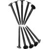 FUXXER 200 unghie decorative in ferro antico, 25 x 1,5 mm, effetto medievale, colore nero