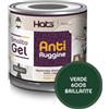Hats - Vernice Antiruggine per ferro - Smalto Gel Antiruggine Pronto all'uso - Non Cola, Non Gocciola - Adatto per Metallo e Legno - Made in Italy (Verde 6005 Brillante)