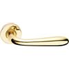 FORME MANIGLIA PORTA BLINDATA ROSETTA TONDA GOCCIA Sx - cromo satinato