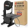 Inland Craft Sega a nastro DB-100 per tagliare vetrate, pietra, plastica, legno, metallo, corallo - Sega a nastro per la lavorazione del legno, taglio del metallo - Include lama diamantata
