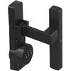 Kivivaka Serratura a combinazione con codice a 3 cifre e meccanismo di rotazione a 90 gradi per porte scorrevoli, adatta per porte e armadi in legno (nero)