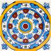 Cerames Piastrelle Mosaico Messicane Rueda - 30 ceramiche mattonelle messicane decorative per bagno, doccia, scale, parete posteriore della cucina | Tessere mosaico ceramica 10,5x10,5 cm