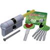 SECUREMME CILINDRO K22 CON CODOLO MISURA 30PX60=90 5 CHIAVI ART K22Q3060