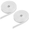 QUARKZMAN 2Pz Cinghie Per Tapparelle 6 m, 14mm, Per Tapparelle a Vista, Avvolgitori a Cinghia, Porte, Finestre, Tapparelle, Nastro Per Cinghia, Veneziane, Tapparelle, Nero/Bianco