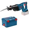 Bosch Professional 18V System Sega Universale a Batteria Gsa 18 V-Li (Incl. 2 Lame (Legno/Metallo), Batterie e Caricabatterie Non Incl., in L-Boxx 238)