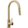 Rea Fresh Brush Rubinetto Cucina Oro Miscelatore Lavello Cucina In Ottone Miscelatore Monocomando Caldo E Freddo Regolabile Girevole A 360° (Oro) 25,5x5,5x39,5cm