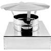 SGM Clima Srls Air Evolution Cappello cinese con base quadrata in acciaio inox per canna fumaria (DN 300 sezione 400x400)