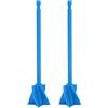 TOYMIS 2 Pezzi Miscelatore Epossidico per Resina, Miscelatore per Pittura Pale per Trapano Miscelatore per Pittura Epossidica Miscelazione Epossidica Smalto Ceramico (Blu)