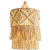 Gokelomg Arazzo da Parete Fatto Un Mano Paralume Macrame Boho Decor Nappa Arazzo Sfondo Testiera Appeso Un Parete