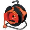 Valex Avvolgicavo MINOR per Giardino e Giardinaggio, lunghezza 25m, sezione 2x1,5mmq, cavo prolunga con presa e spina shuko