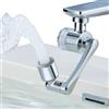 Berkebun Prolunga Rubinetto con Filtro Berkebun, Rubinetto Allungabile con Rotazione 1080° per Bagno Lavabo e Lavello Cucina, Aeratore Rubinetto Adatto Rubinetti con Filettatura Maschio/Femmina da 20/22/24 mm