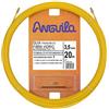 Anguila 30350020 - Guía pasacables Fibra de Vidrio+Polipropileno, 20 Metros, Diámetro 3,5mm, Amarillo