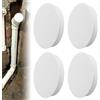 MIPIACE Confezione da 4 copritubo ventilazione, 100 mm, copritubo, copritubo a molla in PVC, tappo terminale tubo ventilazione tondo, copritubo fognario,tappo di copertura antiriflusso nei tubi