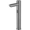 XJTNLB Rubinetto Sensore Automatico Bagno Rubinetto Lavabo Touchless Acqua Calda e Fredda Miscelatore Lavabo in Acciaio Inox,Grigio Pistoia,Alto