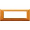 Vimar plana Series - Placca 7 modulo reflex arancione