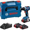 Bosch Professional 18V System Trapano-avvitatore a batteria GSR 18V-65 (motore brushless, lunghezza della testa 166, incl. 3 batterie ProCORE18V 4.0Ah, L-BOXX)