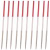 TopHomer 10 lime rotonde per aghi diamantati per vetro, piastrelle, pietra, metallo (140 mm)