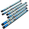 Wiltec Set di barre magnetiche 6x46 cm Barra porta utensili a parete in acciaio per officina