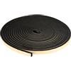 PATIKIL Nastro Autoadesivo in Schiuma, 20mm W x 10mm T x 10m EPDM Neoprene Nastro Isolante Guarnizione Gomma Adesiva per Porte Finestra e Condizionatore, Nero