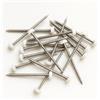 Generisch 40 mm Poly-Top pins (50 nails), stainless steel, UPVC, white