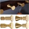 DaylyFav Appendiabiti da parete in ottone massiccio, 4 stili, resistente, oro, per doccia, bagno, ingresso