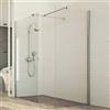 Idralite Box doccia Parete 70x170 CM in vetro trasparente 8mm mod. Walk in Corner H198