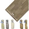 Olivo Tappeti OLIVO.shop Tappeto pvc effetto legno Rivestimento Pavimenti in Pvc vinile pavimento al metro design legno impermeabile, rotolo facile da tagliare 1 metro (DARK BROWN, 1x4m)