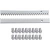 Loobiiny cremagliera per cancelli scorrevoli cremagliera in acciaio per cancelli scorrevoli zincato 6 metri modulo 4 30x12mm cremagliera per cancello scorrevole cancello scorrevole