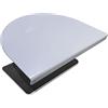 ZANOLY Piastra di rinforzo per monitor in acciaio per tavolo fragile, si adatta alla maggior parte dei supporti per monitor con morsetti a C (bianco)