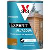 V33 EXPERT IMPREGNANTE PER LEGNO ALL'ACQUA - CASTAGNO CHIARO E SCURO - 750 ML e 2,5 LT (2,5, Castagno scuro)