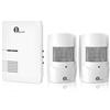 1 BY ONE Driveway Alarm System 1/4 Mile Long Range Outdoor Motion Sensor Detector