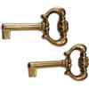 OEM Chiave in Ottone Lucido per Mobili 35x66 mm Ds Art.80251 conf. 2 Pz