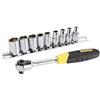 Stanley 0-94-610 Cricchetti e chiavi a bussola, Set di 10 pz