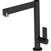 Elleci Rubinetto Miscelatore Cucina Monocomando Canna Girevole Tema Keratek Plus 86 Nero Black Assoluto MKKTEM86