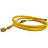 3S SuperSamaStore Flessibile Frusta con Rubinetto a Sfera 5/16 SAE e Premispillo per Manutezione e Ricarica Gas in Impianti di Condizionamento e Climatizzazione, 1,5 Metri, Giallo