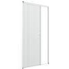 Zanzanet Zanzariera laterale orizzontale su misura porta finestra scorrevole avvolgibile rullo a molla guida calpestabile cassonetto 50mm personalizzabile colori e reti Made in Italy Bianco