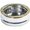 Generic Tappo Cieco Doppia Parete in Acciaio Inox per Canne Fumarie caminetti (150-200)