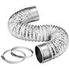 Idroponica Tubo Flex Alluminio condotta diam. 315mm Lunghezza 5 metri con 2x Fascette Stringitubo