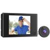 Gettimore Campanello con telecamera spioncino con obiettivo grandangolare da 120 gradi e display LCD da 3 5 pollici per interni con registrazione video HD 720P