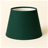 Generico 30 cm Cono Paralume, Tessuto di Cotone con PVC Bianco, Prodotto Artigianale, per Lampada da Tavolo, Piantana (Verde Scuro)