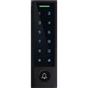ISNATCH Apriporta RFID con tastiera touch illuminata, impermeabile IP66, serratura per controllo accessi tramite card o PIN a 6 cifre, Nero